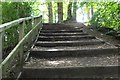 Steps up to Ladywood, Penicuik in EH26 8JP
