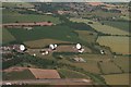 Satellite Earth Station, former R.A.F. Madley: aerial 2018 in HR2 9NJ