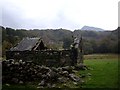 Ruined barn.  Peak of Moel Siabod in background. in LL24 0SR