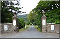 Entrance to Kelburn Castle and country park in KA29 0AU