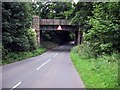 Railway bridge over Callow Hill Road in Alvechurch, Worcestershire. in B48 7BP