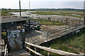 Semi-derelict boathouse and jetty, Canvey Island in SS8 8HN