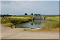 Flood control infrastructure, Tewkes Creek, Canvey Island in SS8 8HN