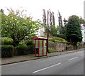 Kent Road bus stop and shelter, Moss in LL11 6ES