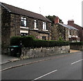 Stone houses, Broughton Road, Moss near Wrexham in Broughton Community