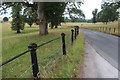 Newly painted railing at Eshton Hall in BD23 3QB