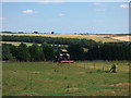 Tractor at work near Finghall in DL8 5LZ