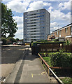 Marlene Croft and Trevelyan House, Chelmsley Wood, east Birmingham in B37 7SL