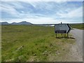 Empty moorland at the turn to Uig off the B8011 in HS2 9JD