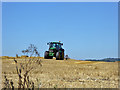Straw raking west of Oxenturn Road in Wye with Hinxhill