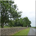 The stone wall of Minchinhampton Golf Club in GL8 8NW