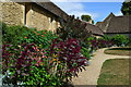 Colourful border, Great Chalfield Manor in SN12 8NL