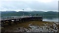 Tighnabruaich Pier at low tide in PA21 2ED