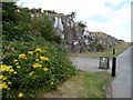 Exposed natural rock in Nether Bailey, Stirling Castle in FK9 4TR