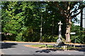 War memorial on road junction at Burghclere in RG20 9JS