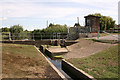 Sluice at Winter Gardens pumping station, Canvey Island in SS8 9RA