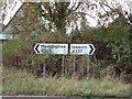 Roadsigns on the A137 The Street in CO11 1PN
