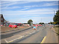 Roundabout under construction, Breadsall Hilltop in DE21 4GG