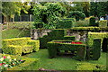 Topiary in Chatsworth garden in Chatsworth