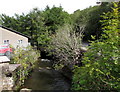 Upstream along the Ogmore in Ogmore Vale in CF32 7AS