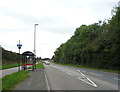 Bus stop and shelter on Pattinson Road in NE38 8TE