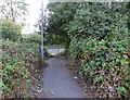 Footpath from Hay Hill Industrial Estate to Sileby Road in LE12 8LD