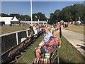 Watching the showjumping at Gatcombe in GL6 9AY