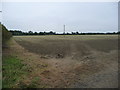 Power lines crossing farmland, Norton Moor in YO61 2RJ