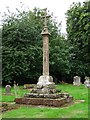 Cross in Stockton churchyard in TF11 9EE