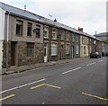 Row of houses, Ogwy Street, Nantymoel in CF32 7AQ