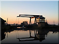 Bascule bridge at dawn in DN3 1AT