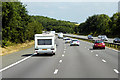 Caravan on the M42 near Blackwell in B60 1PZ