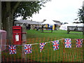 Elizabeth II postbox on Church Lane, Hunwick in DL15 0XL