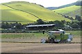 Harvesting near West Bold in EH43 6AN