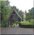 The approach to Chelsham church in Chelsham and Farleigh
