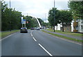 A4054 nears Taff Bridge in Merthyr in CF48 1DH