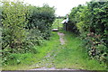 Path to gate to field of Gwal y Filiast in Wenvoe Community