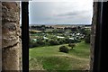 Orford Castle: Gedgrave Road allotments from an Upper Hall window in IP12 2NF