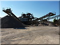 Aggregate sorting plant & conveyors in Wellington quarry in HR4 8BY