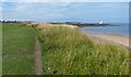 Path along the coast at the Whitley Bay Mini Golf Course in NE26 4NS