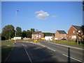 New roundabout on Melton Road, Barrow upon Soar in LE12 8XN