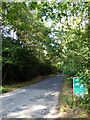 Minor road on Bucklebury Common in RG7 6TH