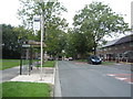 Bus stop on Mersey Drive, Whitefield in BL9 8PN