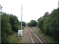 Railway towards Blackburn in BB3 3AW