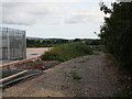 Entrance to solar farm, Willand in EX15 2SA
