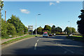 Roundabout on A4 Bath Road in RG18 4NB