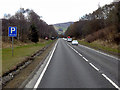 Southbound A9 near Blair Atholl in PH18 5SL