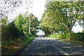 Road towards Grateley Station from Over Wallop in SO20 8DL