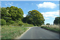 Rural road junction in SO20 8DH