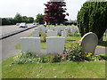 War graves at St Mary's Church, Bodelwyddan in LL18 5YG